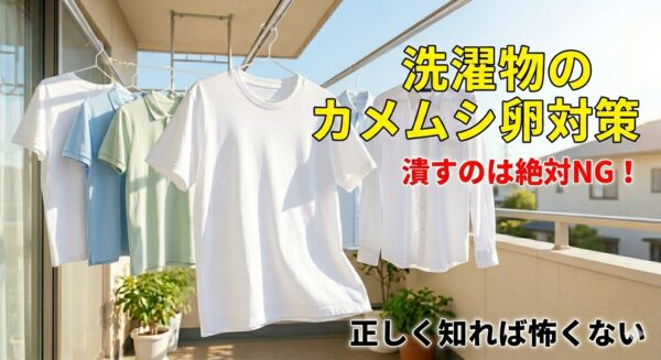 洗濯物のカメムシ卵対策！