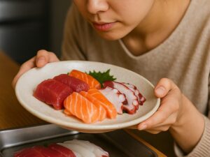 傷んだお刺身の見分け方