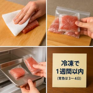 冷凍する場合の下処理と保存期間