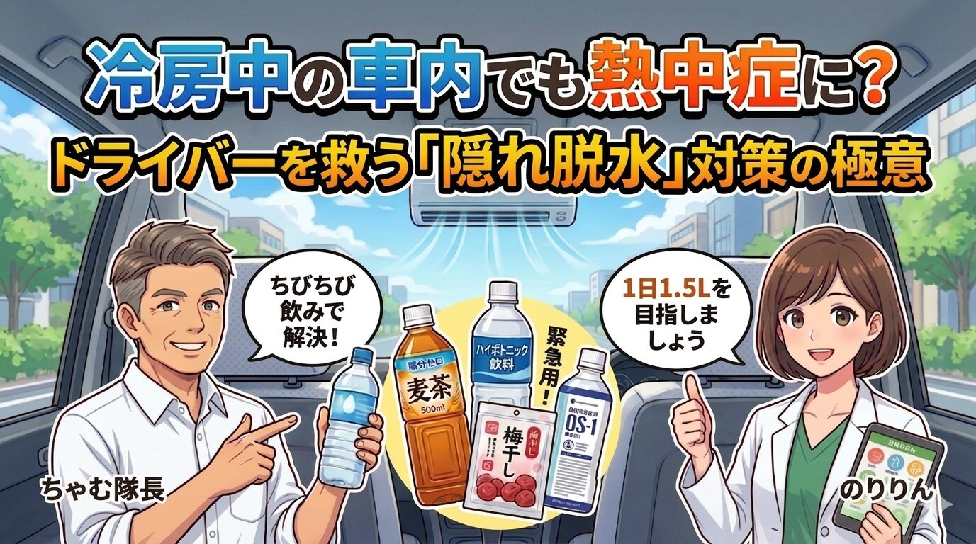 冷房中の車内でも熱中症に？